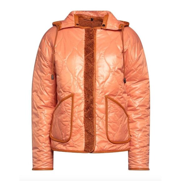 Forte Forte Reversible Teddy Coat Rust Orange Womens Size II Small 6 - Picture 4 of 11